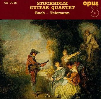 OPUS 3 - CD7915 – Stockholm Guitar Quartet – Bach – Telemann