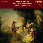 OPUS 3 - CD7915 – Stockholm Guitar Quartet – Bach – Telemann