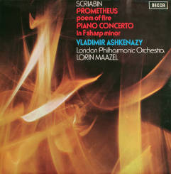SCRIABIN: Prometheus - The Poem Of Fire / Piano Concerto In F Sharp Minor, Vladimir Ashkenazy - LP, DECCA