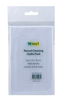 WINYL - RECORD CLEANING CLOTHS PACK - 2 ściereczki z mikrofibry, 30 X 30 cm (WMFC2X30)