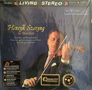 SZERYNG, HENRYK - IN RECITAL - KREISLER, WIENIAWSKI, TARTINI, SCHUMANN  LP