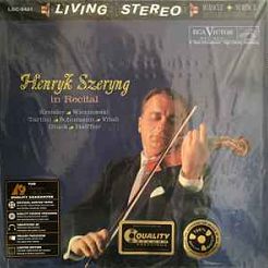 SZERYNG, HENRYK - IN RECITAL - KREISLER, WIENIAWSKI, TARTINI, SCHUMANN  LP