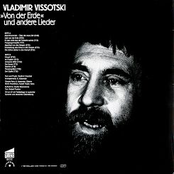 Wysocki, Wladymir – »Von Der Erde« Und Andere Lieder, pläne 88 212, LP, KOMIS