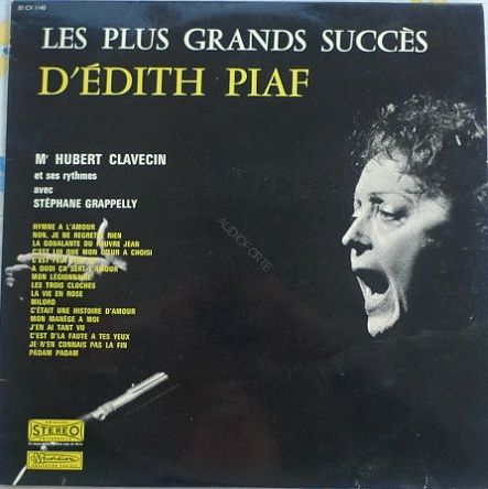 Monsieur Hubert Clavecin Et Ses Rythmes Avec Stéphane Grappelly – Les Plus Grands Succès D’Édith Piaf, LP, KOMIS
