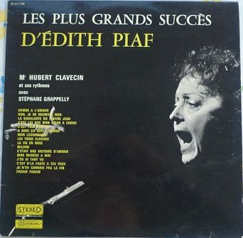 Monsieur Hubert Clavecin Et Ses Rythmes Avec Stéphane Grappelly – Les Plus Grands Succès D’Édith Piaf, LP, KOMIS