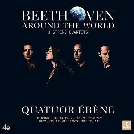 ERATO - BEETHOVEN AROUND THE WORLD, 3 String Quartets - Quatuor Ébène - 2LP
