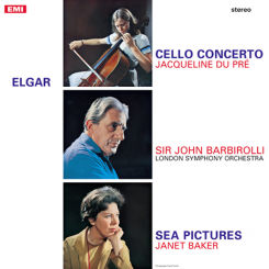 EMI - ELGAR: Cello Concerto/Sea Pictures - Jacqueline Du Pré/Janet Baker - LP