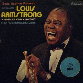 Armstrong, Louis And His All Stars  Concert At The Pasadena Civic Auditorium, 2LP, KOMIS