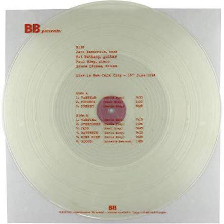 Pastorius, Jaco / Pat Metheny / Bruce Ditmas / Paul Bley – LP Live In New York City, 16 June 1974 - bootleg LP
