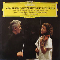 DEUTSCHE GRAMMOPHON - MOZART: Violin Concertos (No.3 G-dur (G Major) KV 216 • No.5 A-dur (A Major) KV 219), Anne-Sophie Mutter - LP