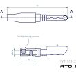 ATOHM WT-MB53-G wtyki bananowe BFA - kpl. 4szt. - 2